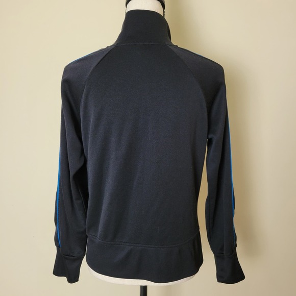 IZOD Movement Track Jacket Womens Medium Zip Blue Black Activewear Pockets - Picture 5 of 12